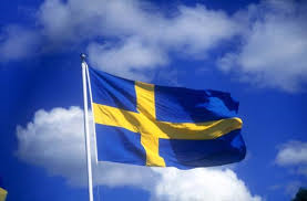 Svenska flaggan som är hissad