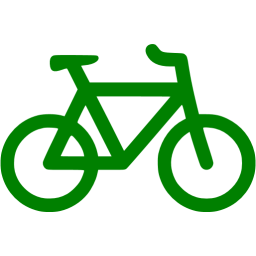 Grön illusterad cykel